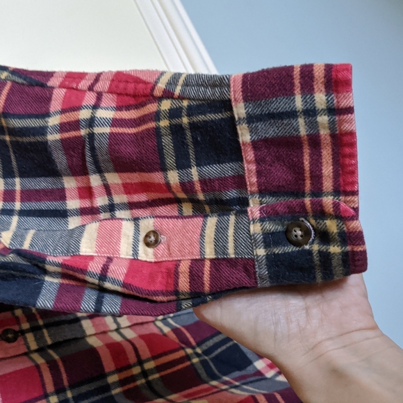 J Crew Men's XL Plaid Flannel Shirt - Picture 4 of 6